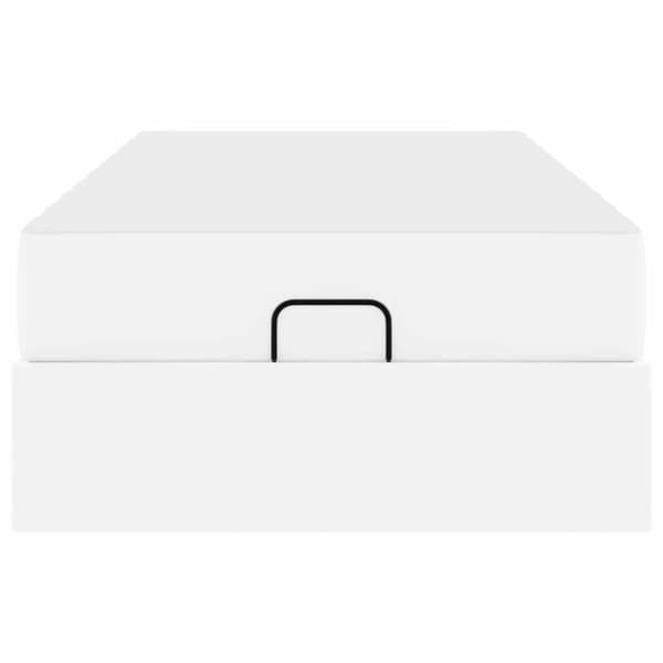 Sängram med madrass Övrigt 2 pcs Vit PVC
