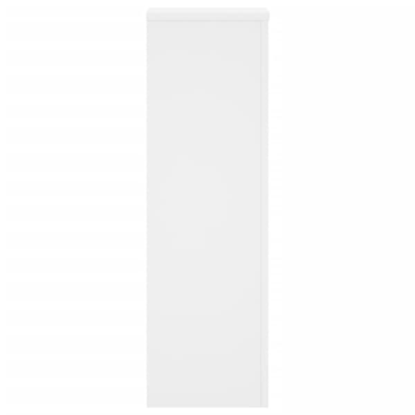 Växtställ 2 st vit 25x25x80 cm konstruerat trä