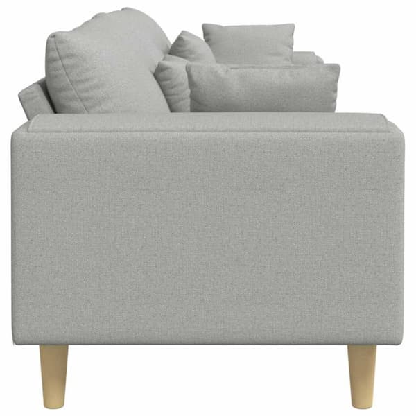 Soffa med kudde Moln Grå 250 x 77 x 76 cm tyg