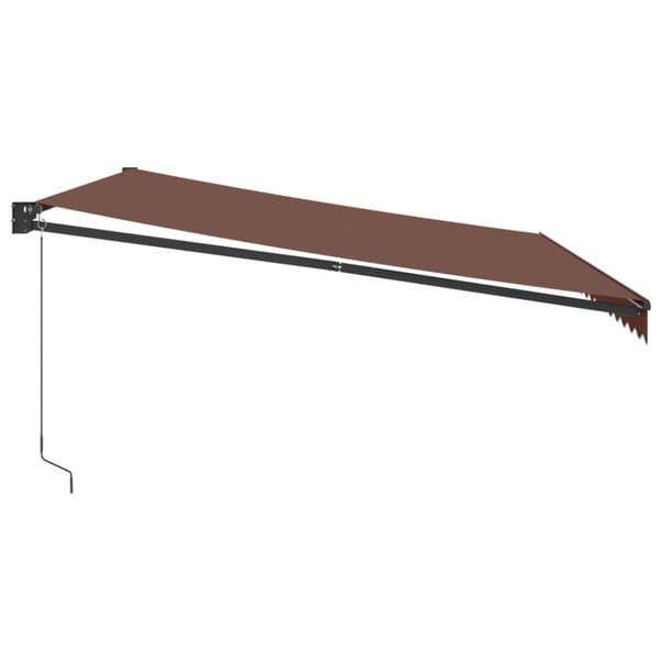 Markis manuellt infällbar 450x300 cm brun