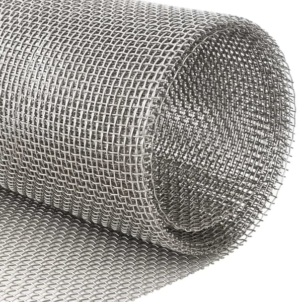 Nätduk 120 x 200 cm 6 Mesh Rostfritt stål 201 Silver