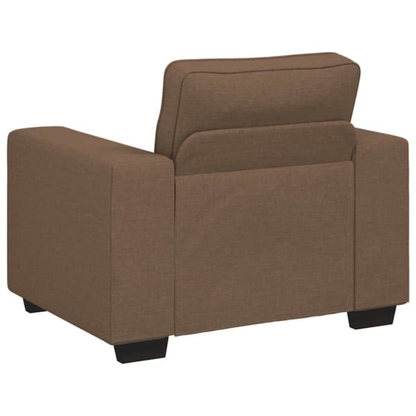 Soffstol brun 100x77x82 cm tyg
