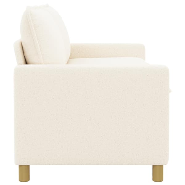 Soffa Gräddvit 156 x 81 x 87,5 cm Tyg