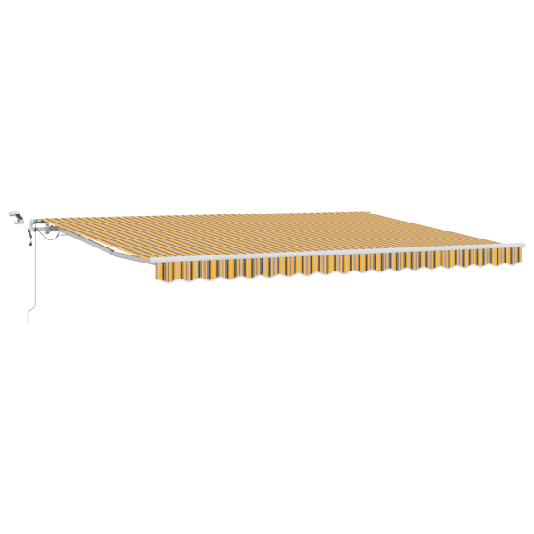 Utfällbar markis Flerfärgsdesign 450 × 300 cm