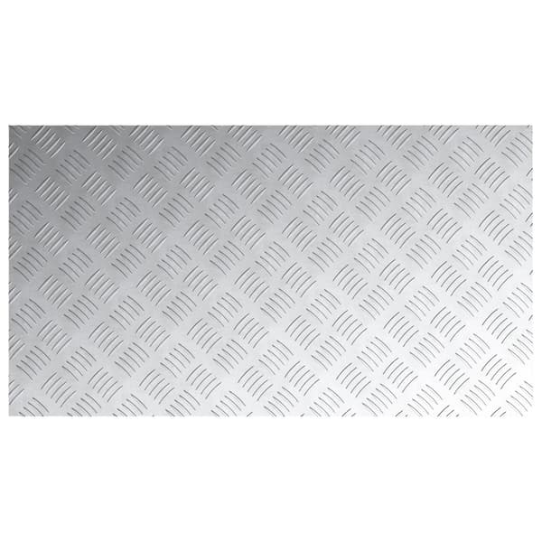 Trappsteg Rektangulär 4 pcs Silver 90 x 50 cm Aluminium