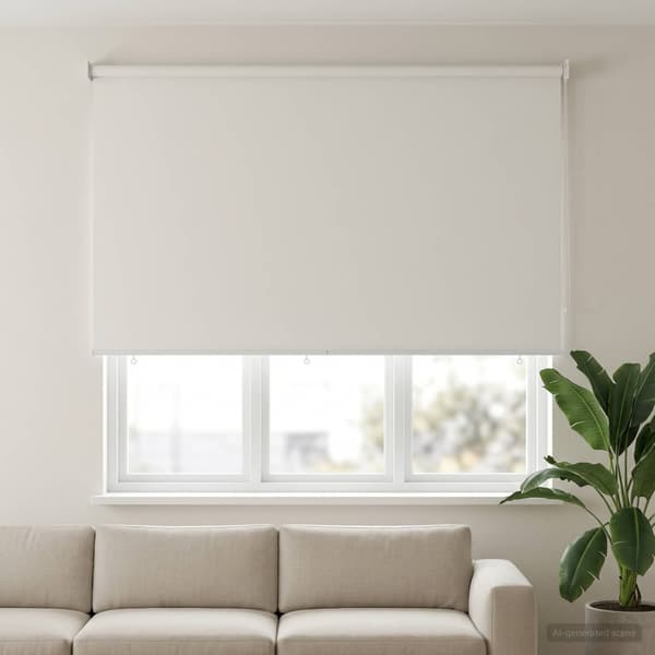 Rullgardin UV-skydd Vit 180 x 140 cm Polyester