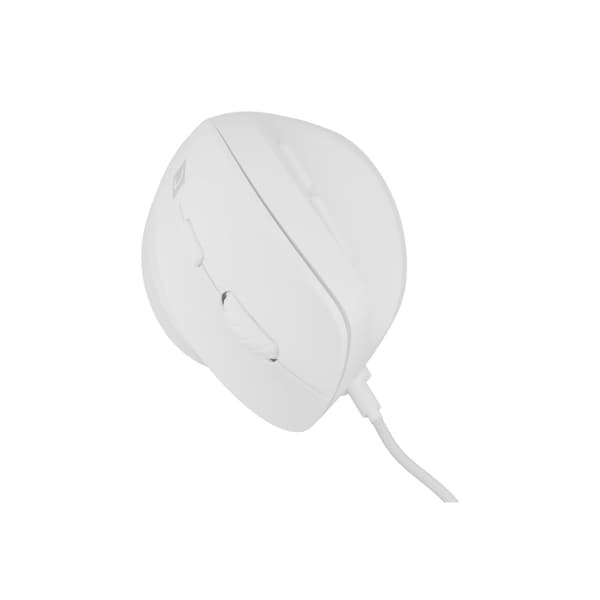 Natec CRAKE 2 PRO - vertikal mus - USB - vit