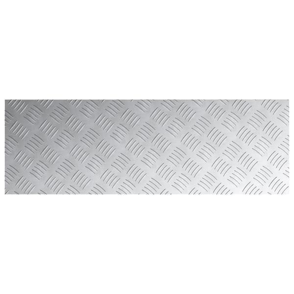 Trappsteg Rektangulär 2 pcs Silver 90 x 30 cm Aluminium