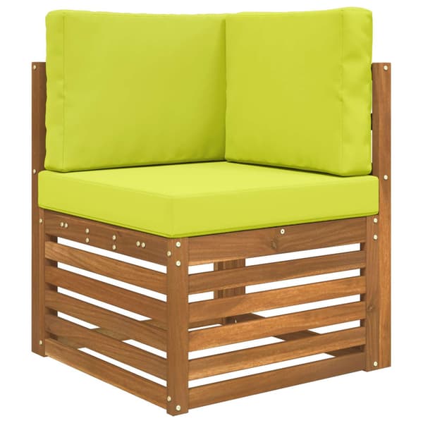 Utomhus Soffa Kudde 3 pcs Grön Polyester