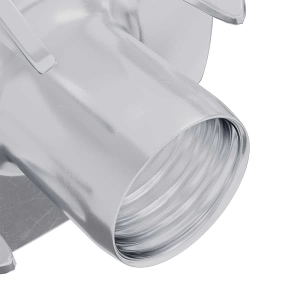 Prongad T-mutter 2 pcs Silver M6 mm Stål