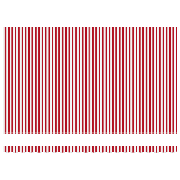Utdragbar markis Röd och Vit 500 × 300 cm Polyester