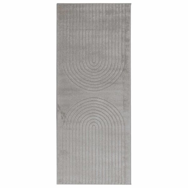 Områdesmattor Rektangulär GALATI Grå 200 x 80 cm Polyester