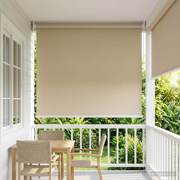 Utomhus Rullgardin UV-skydd Beige 60 x 230 cm