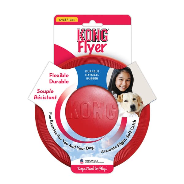 Hundleksak Frisbee Small gummi KONG 18cm