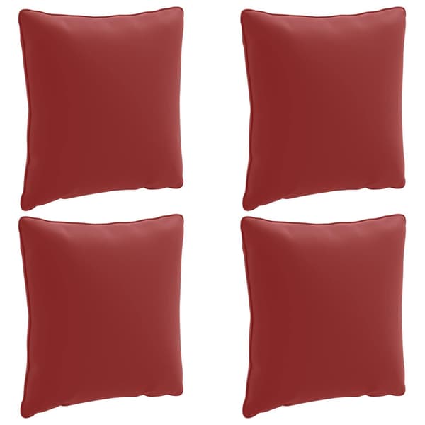 4-delad ryggkudde PUTTEN 4 st 100% Polyester Vinröd