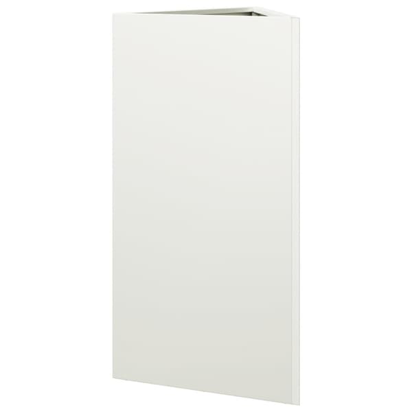Odlingslådor 2 st vit triangulär 40x34,5x75 cm stål