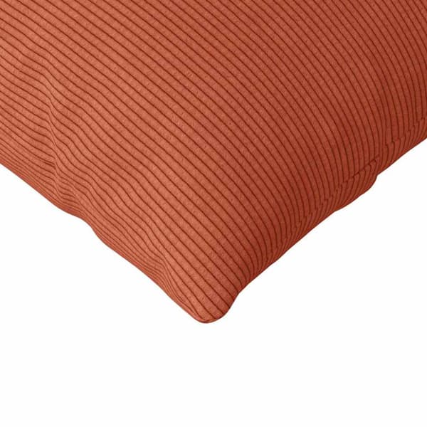 Sofakuddar 2 pcs Röd orange 145 x 40 cm Kordread tyg
