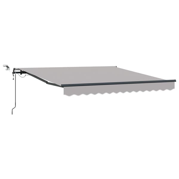 Markis tyg med Ljusgrå 300 x 250 cm Polyester