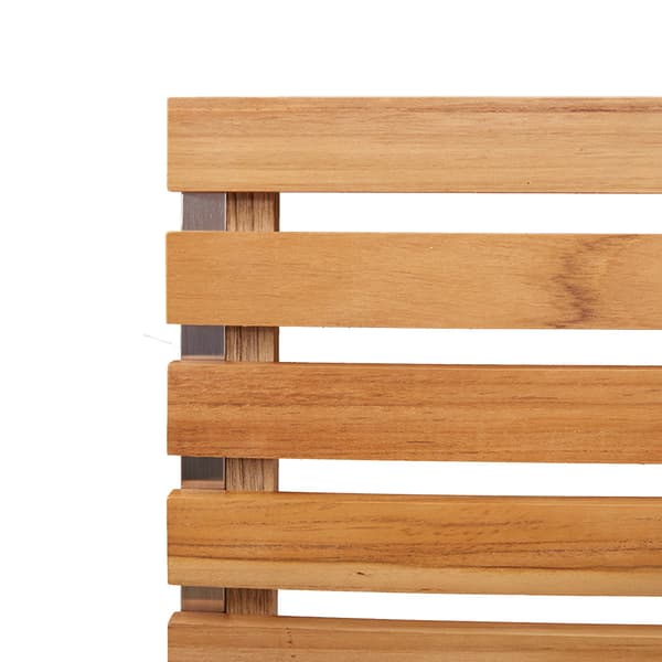 Trädgårdsmöbelset 7 pcs Brun Massivt teakträ