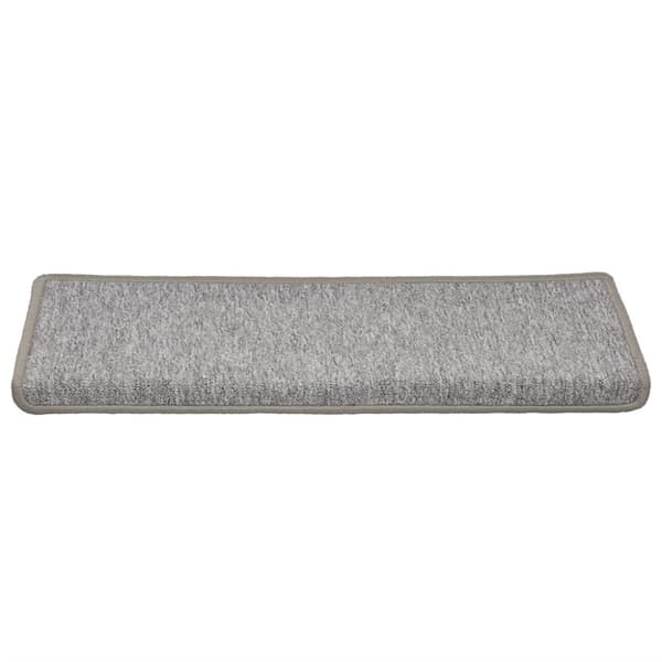 Trappmattor 30 st 65x21x4 cm ljusgrå rektangulär kant