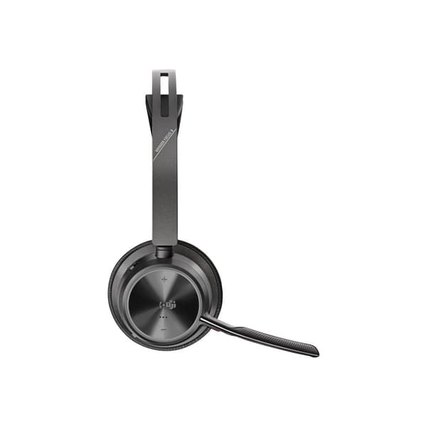 HP Poly Voyager Focus 2 - headset - USB-C via Bluetooth-adapter, USB-A via Bluetooth-adapter - med laddningsställ