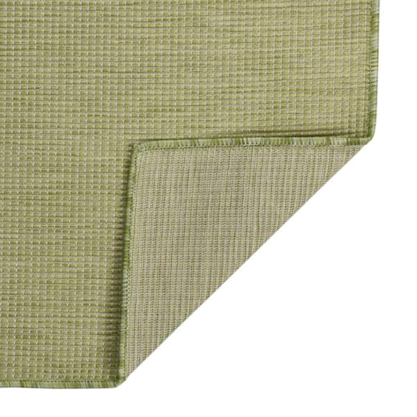Utomhusmatta plattvävd 80x150 cm grön