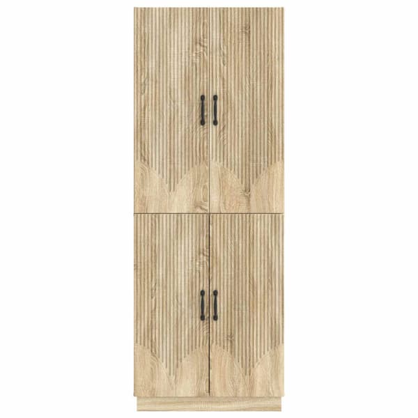Skåpset 2 pcs Sonoma-ek Konstruerat trä