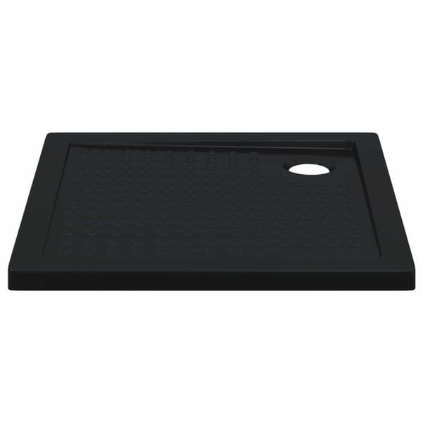 Duschbas Tray med Prickar 80 x 80 x 4 cm ABS Svart