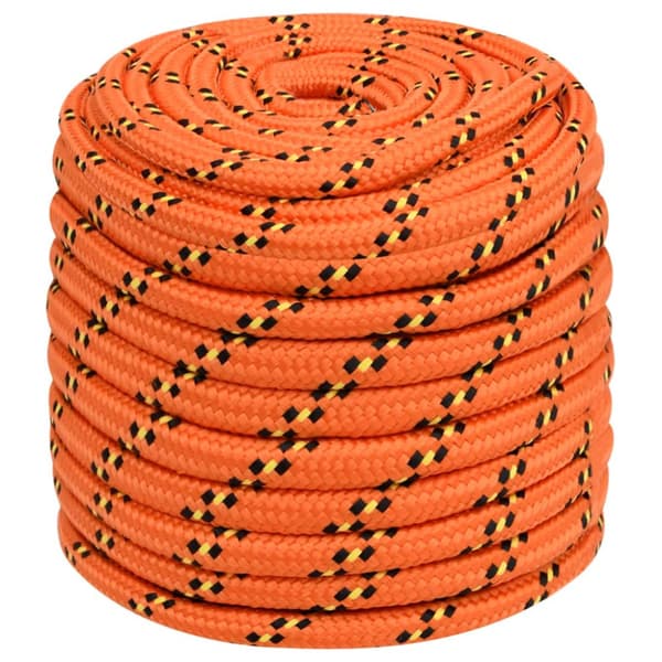 Båtlina orange 16 mm 50 m polypropylen