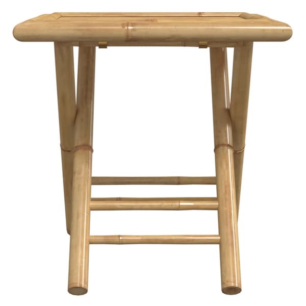 Hopfällbart trädgårdsbord 45x45x45 cm bambu