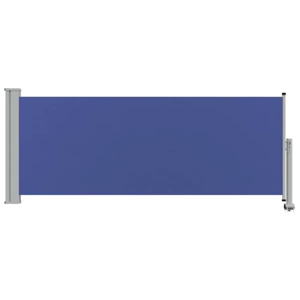 Infällbar sidomarkis 100x300 cm blå