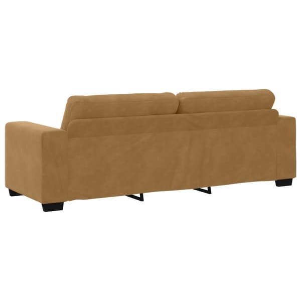 Soffset 3 pcs Brun 221 x 80 x 80 cm Sammet