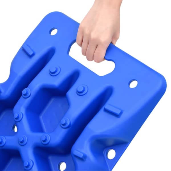 Greppmattor 2 st blå 107x31x7 cm nylon