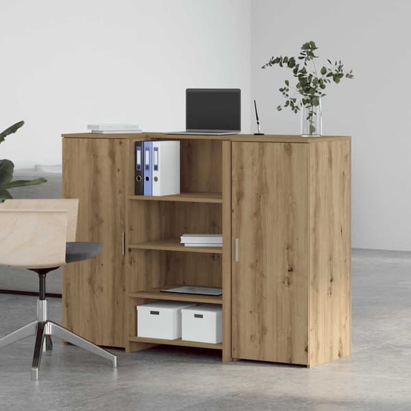 Receptionsdisk artisan ek 135x50x103,5 cm konstruerat trä