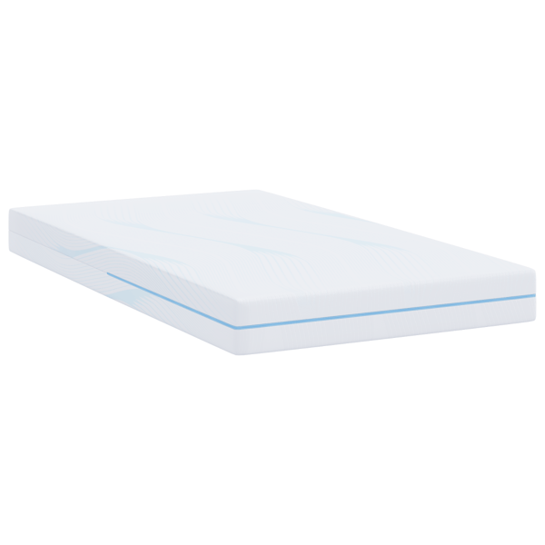 Madrass Vit 90 x 200 cm Jacquardtyg