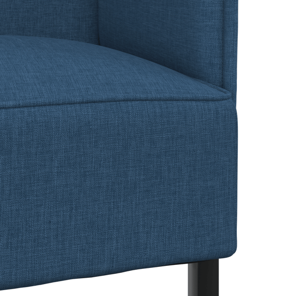 Hög Ryggsoffa 101cm Blå tyg