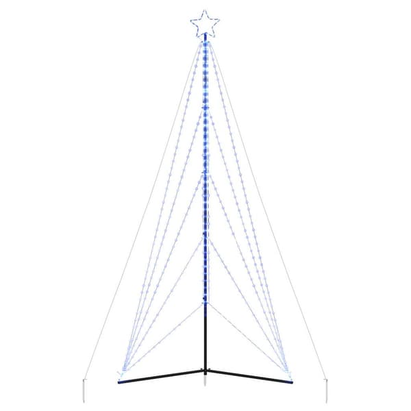 LED julgran 615 LEDs blå 404,5 cm