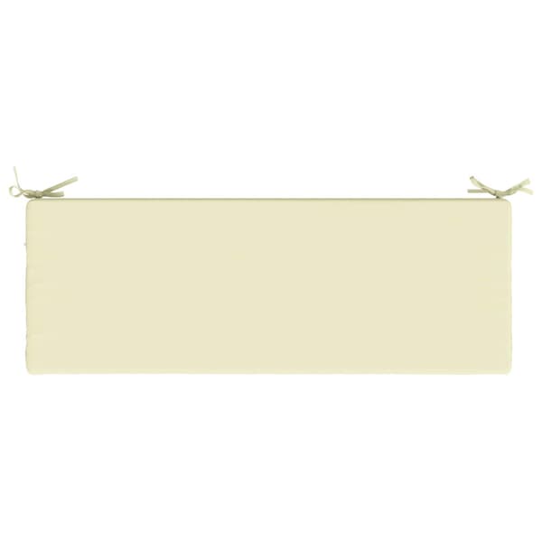 Bänk kudde SOEST 100% Polyester Gräddvit 110 x 40 x 8 cm