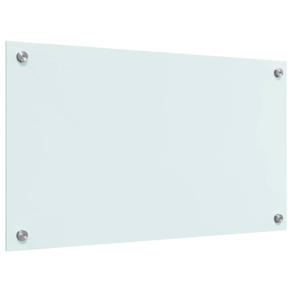Köksskydd Vit 70 x 40 cm härdat glas
