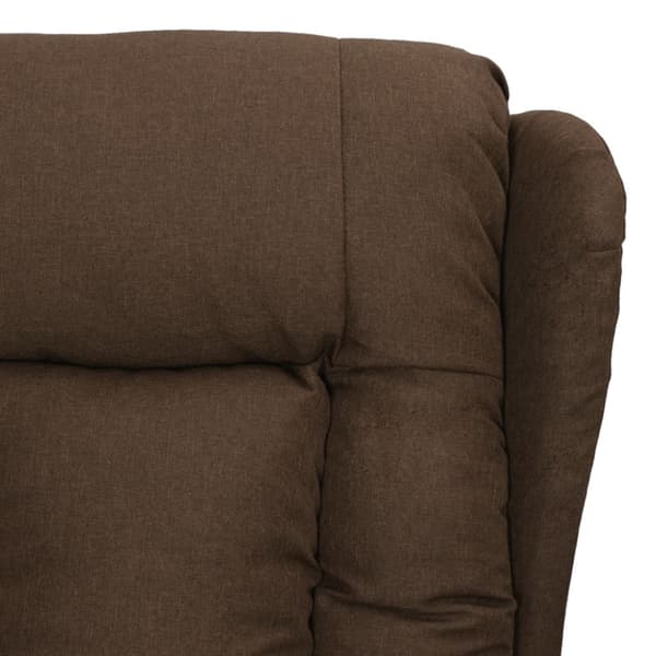 Reclinerfåtölj brun tyg