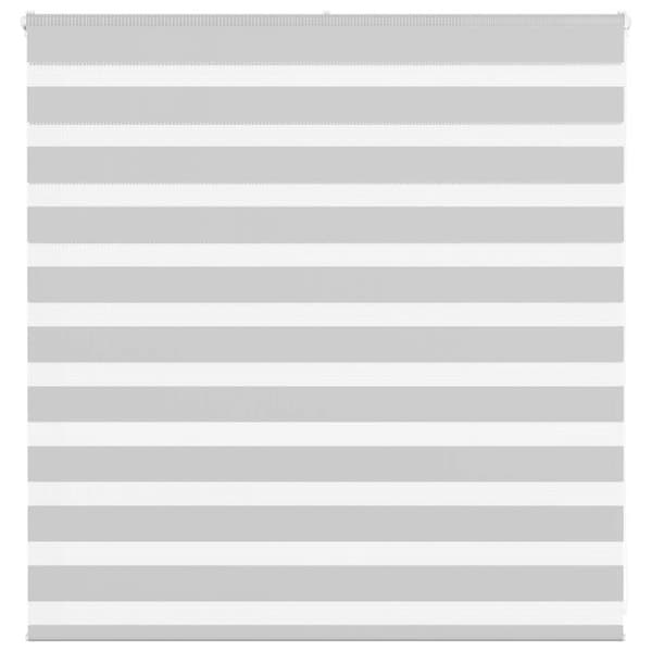 Rullgardin zebra ljusgrå 145x100 cm tyg bredd 140,9cm polyester