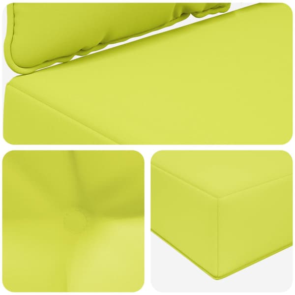 Utomhus Soffa Kudde 2 pcs Grön Polyester