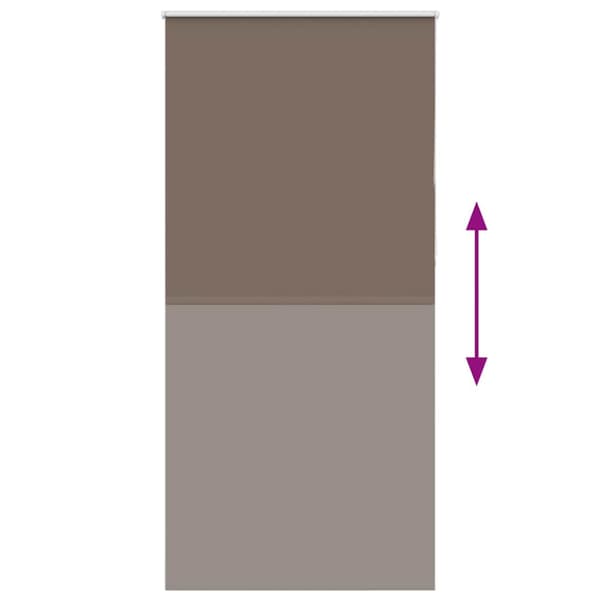 Mörkläggningsgardin kaffe 100x210 cm tyg bredd 95,7cm polyester