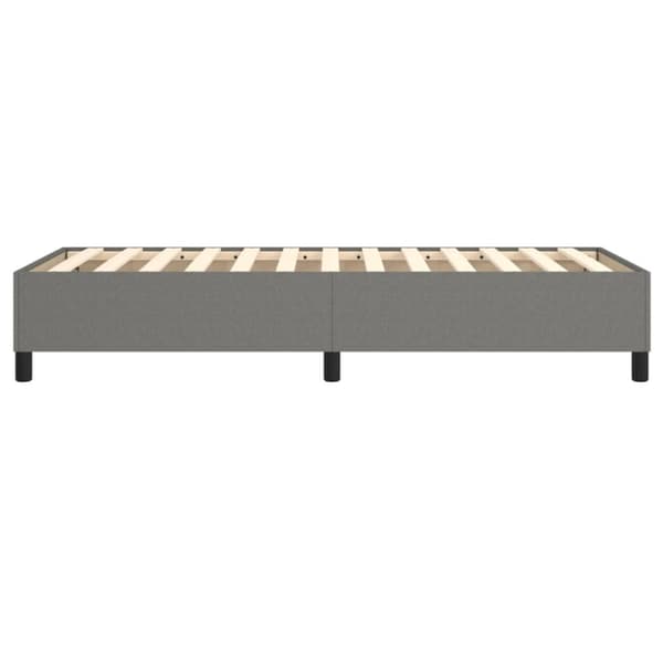 Boxspring-sängram mörkgrå 100x200 cm tyg