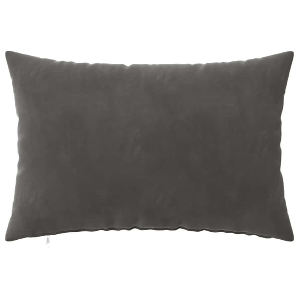 Kuddöverdrag 2 st HEERLEN Mörkgrå 50 x 70 cm Sammet