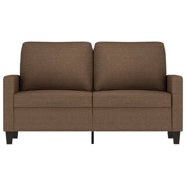 2-sitssoffa brun 120 cm tyg