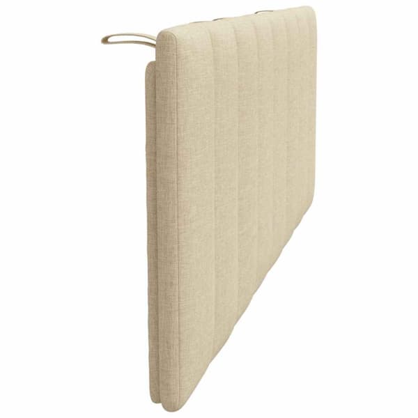 Headboard Cushion "Hanko" Cream 120 cm Fabric