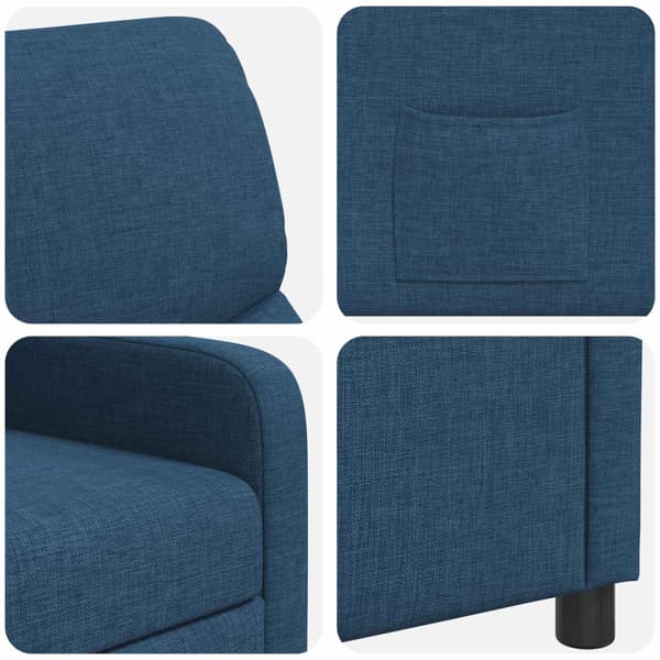 Recliner Blå Tyg