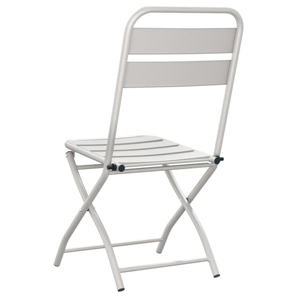Fällstol för trädgård 2 pcs Beige 42 x 52 x 82cm