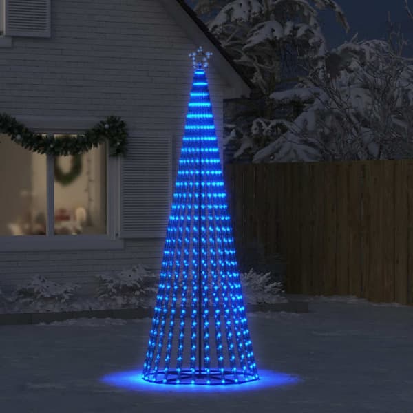 LED julgran 475 LEDs blå 247 cm